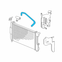 OEM 1998 Dodge Dakota Hose-Radiator Inlet Diagram - 52029195AL