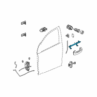 OEM Saturn Pivot Asm, Front Side Door Outside Handle Diagram - 15806324