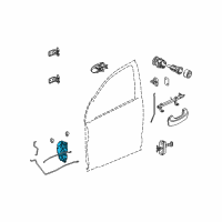 OEM Saturn Vue Lock Assembly Diagram - 15900261