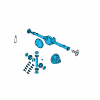 OEM 2009 Chrysler Aspen Axle-Service Rear Diagram - 68040133AB