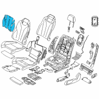 OEM 2019 BMW M4 Heating Element, Sports Backrest Diagram - 64-11-7-243-564