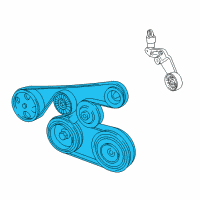 OEM Pontiac Serpentine Belt Diagram - 88971576