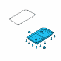 OEM 2020 Dodge Charger Pan-Transmission Oil Diagram - 68233701AC