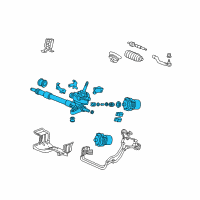 OEM 2007 Honda Civic Rack, Power Steering Diagram - 53601-SNC-A98