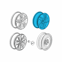OEM 2019 GMC Terrain Wheel, Alloy Diagram - 22968932