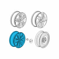 OEM GMC Terrain Wheel, Alloy Diagram - 84546074