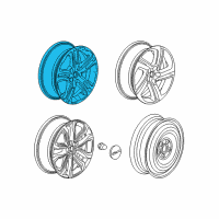 OEM GMC Terrain Wheel, Alloy Diagram - 84974938