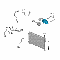 OEM 2014 Acura TSX Compressor Diagram - 38810-R70-A01