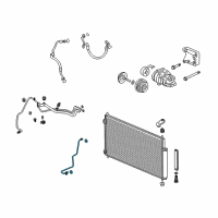 OEM Acura TL Pipe Assembly, B Air Conditioner Diagram - 80322-TK4-A51