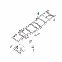 OEM 2013 Nissan Titan Bracket Assembly-Rear Shock Absorb Diagram - 50420-7S230