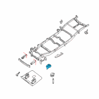 OEM 2018 Nissan Titan XD Bracket-Front Shock ABSORBER Mounting, RH Diagram - 50412-7S030