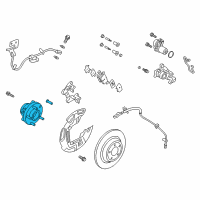 OEM 2015 Ford Fusion Hub & Bearing Assembly Diagram - DG9Z-1109-C
