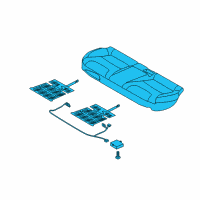 OEM Kia Niro Cushion Assembly-Rear Seat Diagram - 89100G5030B31