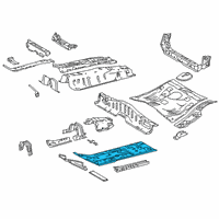 OEM 2020 Lexus UX200 Floor Pan Diagram - 5811110201