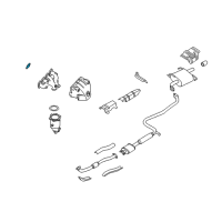 OEM 1998 Nissan Altima Gasket-Exhaust Manifold, A Diagram - 14036-53F01