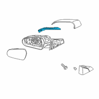 OEM 2021 Hyundai Veloster Lamp Assembly-Outside Mirror, LH Diagram - 87614-J3000