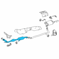 OEM Lexus ES300h Pipe Assy, Exhaust Diagram - 17410-F0021