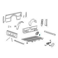 OEM 2009 Ford F-250 Super Duty Mount Bolt Diagram - -W714264-S902