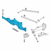 OEM BMW M235i xDrive Gran Coupe Cross-Member, Rear Axle Differential Diagram - 33-36-6-858-474