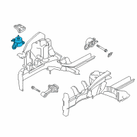 OEM 2011 Hyundai Elantra Engine Mounting Bracket Assembly Diagram - 21810-3X000