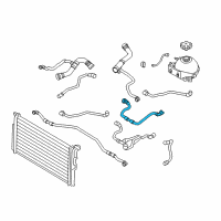 OEM BMW 428i Lower Coolant Hose Diagram - 17-12-7-596-840