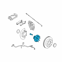 OEM 2015 Chevrolet Silverado 3500 HD Hub Asm-Front Wheel (W/ Bearing & Wheel Speed Sensor) Diagram - 84199397