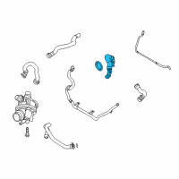 OEM 2011 BMW Z4 Engine Coolant Crossover Pipe Diagram - 17-11-7-541-143