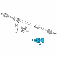 OEM Chrysler Boot Pkg-Half Shaft Diagram - 68245068AA