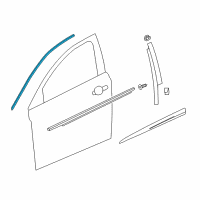 OEM 2018 Chevrolet Cruze Reveal Molding Diagram - 13406207