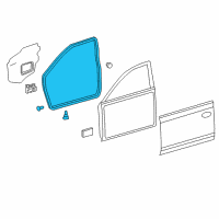 OEM 2009 Toyota Camry Surround Weatherstrip Diagram - 67861-06040