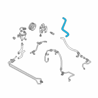 OEM 2005 Mercury Mariner Reservoir Hose Diagram - 5L8Z-3691-AA