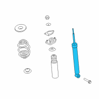 OEM 2009 BMW Z4 Rear Left Shock Absorber Diagram - 37-12-6-790-001