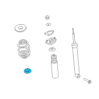 OEM 2015 BMW Z4 Lower Spring Pad Diagram - 33-50-6-784-924