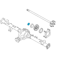 OEM Nissan Titan Snap Ring, Bearing Diagram - 40214-EB100