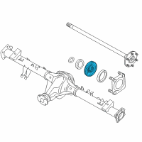 OEM 2014 Nissan Frontier Bearing-Rear Axle Inner Diagram - 40210-7S210
