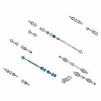 OEM 2015 Hyundai Veloster Joint & Shaft Kit-Front Axle W Diagram - 49591-2V3A5