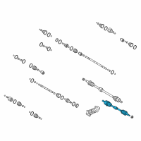 OEM Hyundai Shaft Assembly-Drive, LH Diagram - 49500-2V200