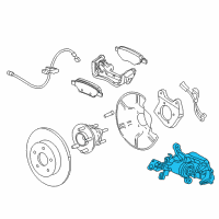 OEM 2014 Chevrolet Cruze Caliper Diagram - 13300862