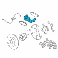 OEM 2014 Chevrolet Cruze Caliper Support Diagram - 13403608