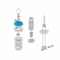 OEM 2019 Honda Clarity Base, Rear Shock Absorber Mounting Diagram - 52675-T6L-H01