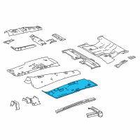 OEM 2017 Toyota RAV4 Front Floor Pan Diagram - 58112-0R011