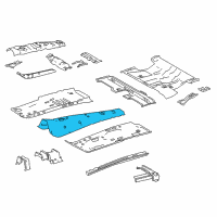 OEM 2016 Toyota RAV4 Center Floor Pan Diagram - 58113-0R010