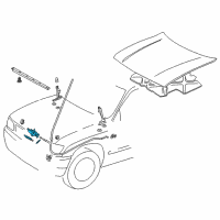 OEM 1999 Toyota Tacoma Lock Assembly Diagram - 53510-35080