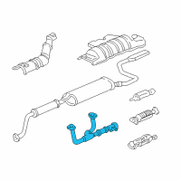 OEM 2004 Honda Odyssey Pipe A, Exhuast Diagram - 18210-S0X-A11