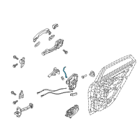 OEM 2020 Kia Rio Rod-Rear Door OUTSID Diagram - 81424H8000