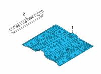 OEM 2021 Kia Sorento Panel Assembly-Floor, Ctr Diagram - 65100P4000