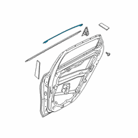 OEM Kia Forte MOULDING Assembly-Rr Dr Diagram - 83860M6010