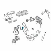 OEM 1996 Toyota Celica Tension Pulley Diagram - 13505-74011