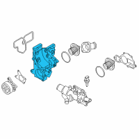 OEM 2017 Nissan NV200 Thermostat Housing Diagram - 11061-3TC0A