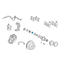 OEM Toyota Land Cruiser Bearing Retainer Lock Ring Diagram - 90520-44038